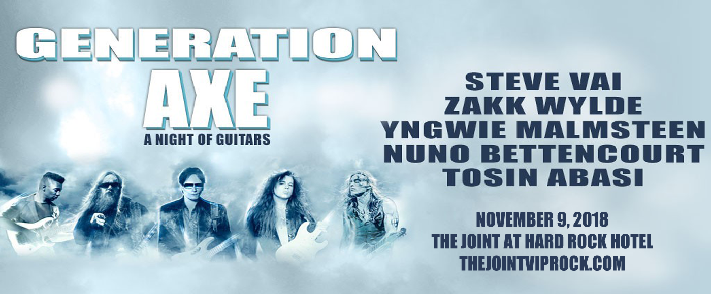 Generation Axe, Steve Vai, Zakk Wylde, Yngwie Malmsteen, Nuno Bettencourt & Tosin Abasi at The Joint at Hard Rock Hotel