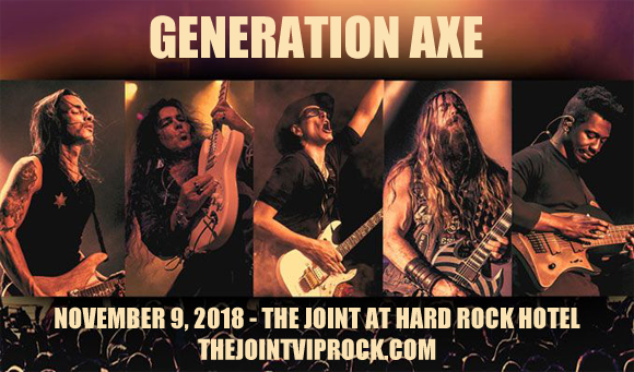 Generation Axe, Steve Vai, Zakk Wylde, Yngwie Malmsteen, Nuno Bettencourt & Tosin Abasi at The Joint at Hard Rock Hotel