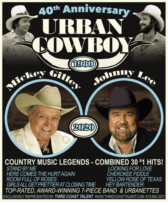 Urban Cowboy Reunion: Mickey Gilley & Johnny Lee Tickets | 10th September |  The Joint