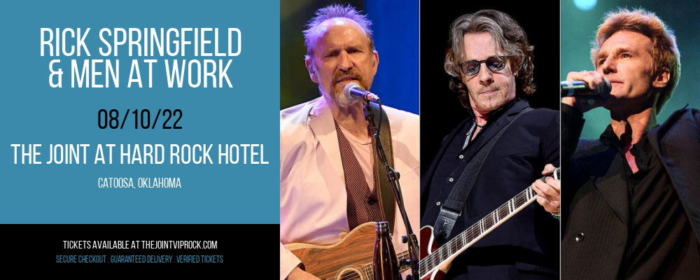 Rick Springfield & Men At Work at The Joint at Hard Rock Hotel